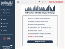 Tablet Screenshot of free-count.com